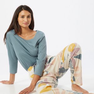 CALIDA Pantalon de pyjama  beige / menthe / rose / jaune