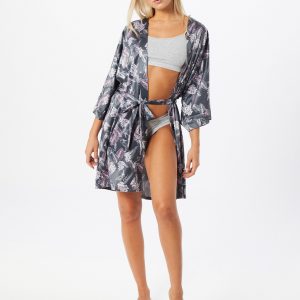 SCHIESSER Robe de chambre  gris / rose
