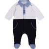 Pyjama en coton et modal BOSS BEBE COUCHE GARCON Blanc