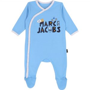 Pyjama en interlock fantaisie THE MARC JACOBS BEBE COUCHE UNISEXE Bleu