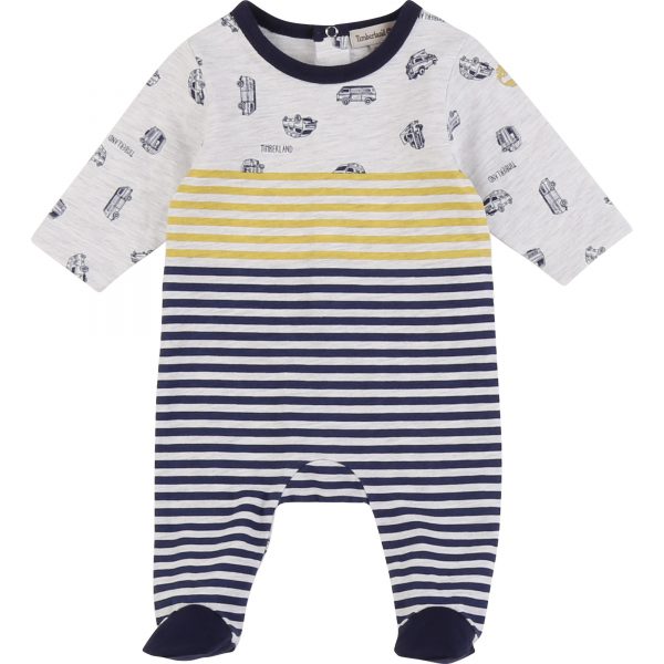 Pyjama en jersey coton imprimé TIMBERLAND BEBE COUCHE GARCON Gris
