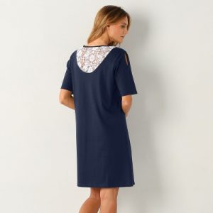 Chemise de nuit dos macramé | Blancheporte