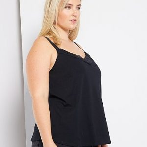 Débardeur post opératoire noir Kiabi