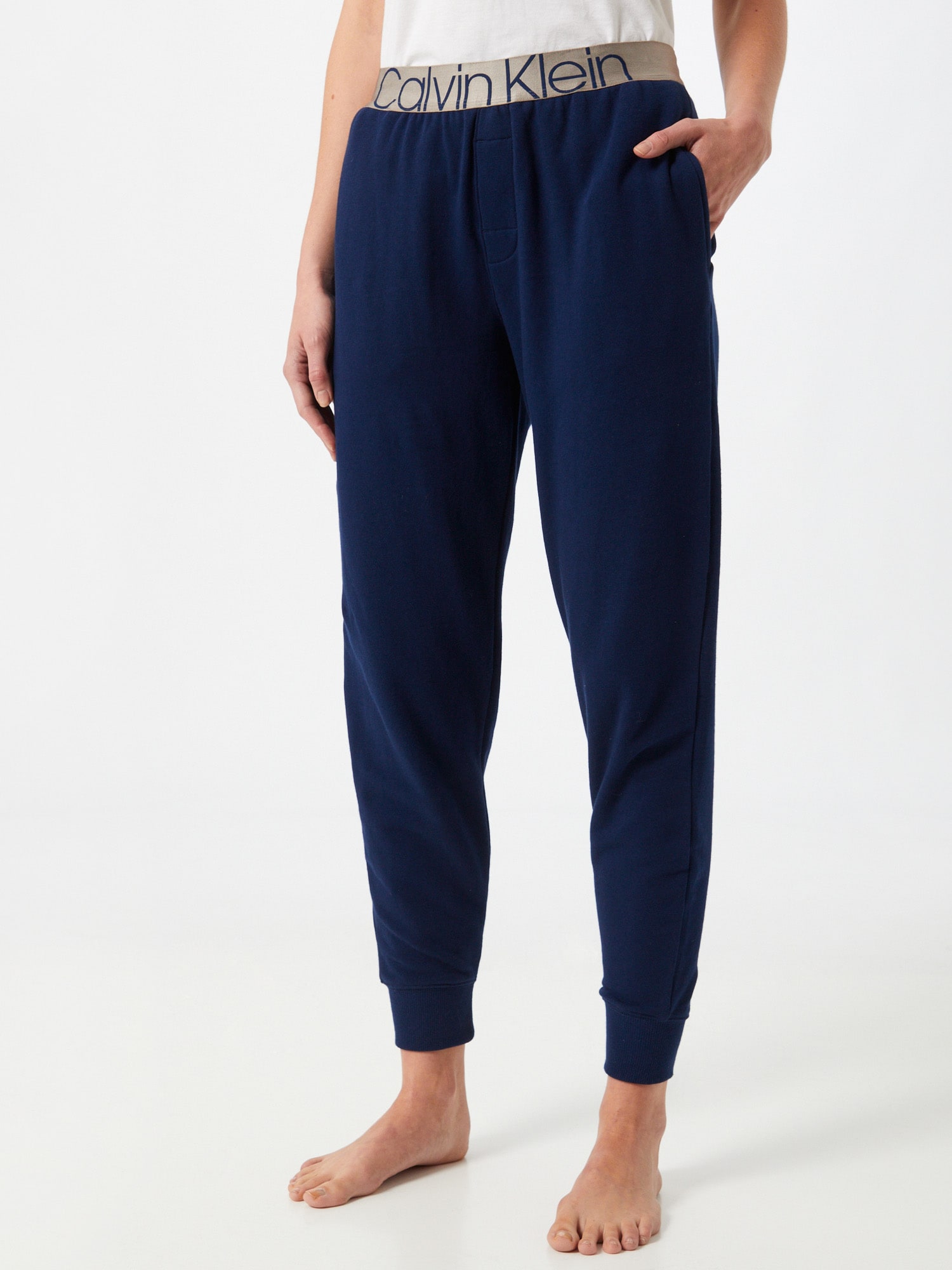 Calvin Klein Underwear Pantalon de pyjama bleu marine / argent - UnPyjama