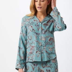 ETAM Chemise de nuit 'JORJA'  jade / noir / blancAbout You FR