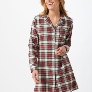 ETAM Chemise de nuit 'ODALYS - LIQUETTE'  blanc / rougeAbout You FR