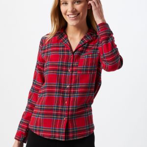 ETAM Chemise de nuit 'ODILE'  noir / rougeAbout You FR