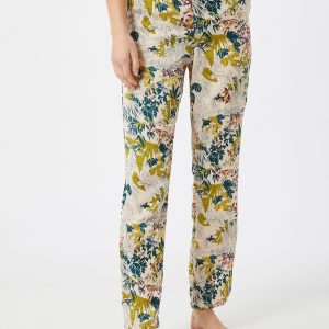 ETAM Pantalon de pyjama 'GANNY'  beige / vert / noir / jaune foncéAbout You FR