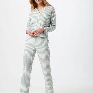 ETAM Pantalon de pyjama ‘JUDY’  menthe / blanc