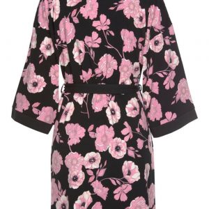 LASCANA Robe de chambre  noir / rose