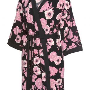 LASCANA Robe de chambre  noir / roseAbout You FR