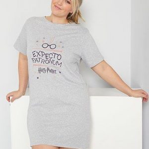 Chemise de nuit 'Harry Potter' gris Harry Potter