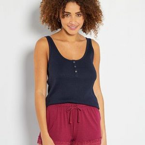 Débardeur homewear bleu marine Kiabi