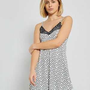 Nuisette 'Envie de Lingerie' blanc/noir Kiabi