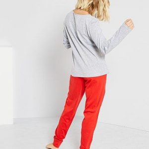 Pyjama ‘Wonder Woman’ gris/rouge DC Comics