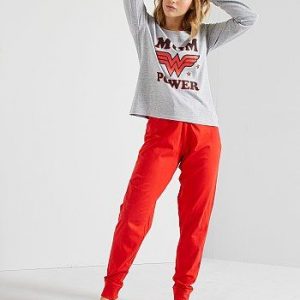 Pyjama 'Wonder Woman' gris/rouge DC Comics