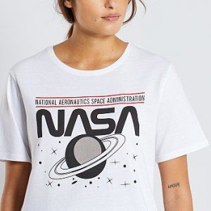 Pyjama long 'NASA' blanc/gris NASA