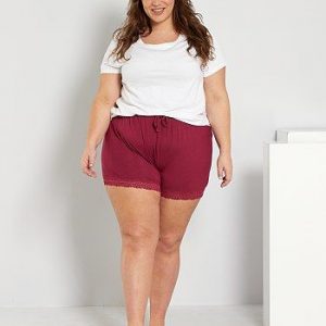 Short de pyjama rouge Kiabi