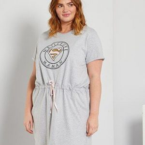 Chemise de nuit 'Wonder Woman' gris DC Comics