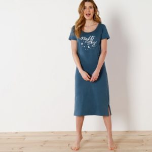 Chemise de nuit version longue – imprimé night sky – Longue – Pour femme  | Blancheporte