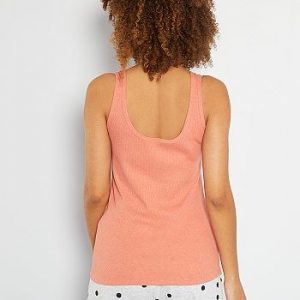 Débardeur homewear rose corail Kiabi