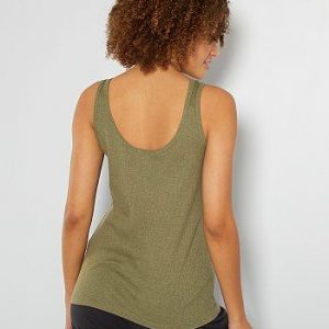 Débardeur homewear vert lichen Kiabi