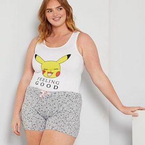 Ensemble pyjashort 'Pokémon' blanc Pokémon