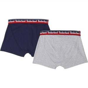 LOT DE 2 BOXERS TIMBERLAND ENFANT GARCON Bleu