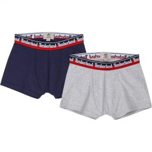 LOT DE 2 BOXERS TIMBERLAND ENFANT GARCON Bleu