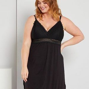 Nuisette avec dentelle noir Kiabi