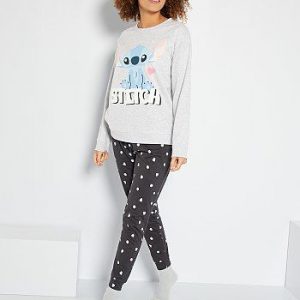 Pyjama ‘Disney’ gris clair/gris allover Disney