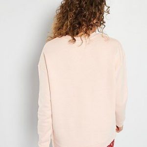 Sweat imprimé rose Kiabi