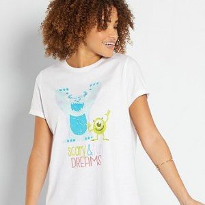 Tee-shirt de nuit ‘Disney’ blanc Disney