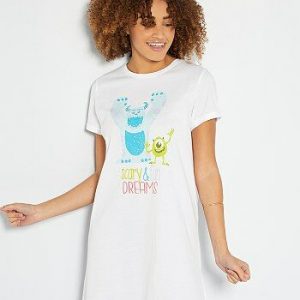 Tee-shirt de nuit 'Disney' blanc Disney