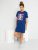 Chemise de nuit ‘Les Schtroumpfs’ bleu Schtroumpfs