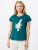ETAM Chemise de nuit ‘LEIDA’  vert foncé / blanc