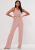Ensemble pyjama rose à encolure dégagée Missguided, Rose femme