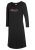 LASCANA Chemise de nuit  noir / rose foncé