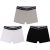 Lot de 3 boxers en jersey BOSS ENFANT GARCON Noir