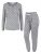 MAMALICIOUS Pyjama  gris / blanc