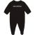 Pyjama intégral avec logo KARL LAGERFELD KIDS BEBE COUCHE UNISEXE Noir