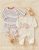 Set de 2 pyjamas 1 pièce, beige/caramel Noukies